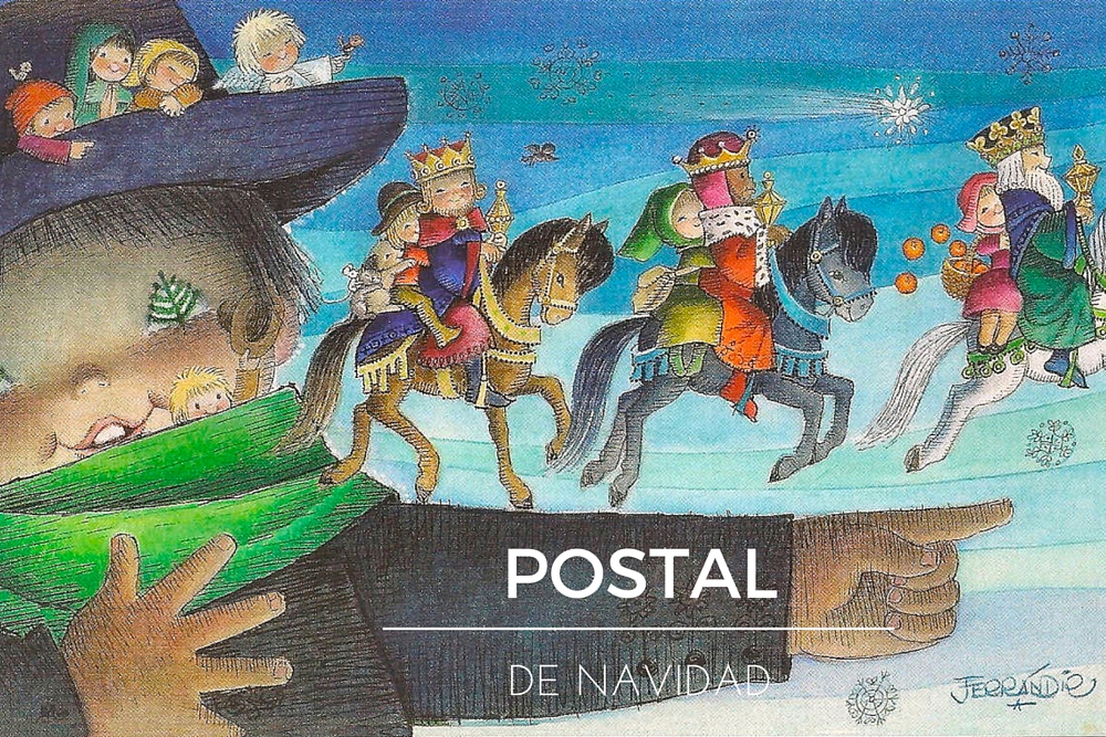 ¡Hemos recibido una postal por Navidad!